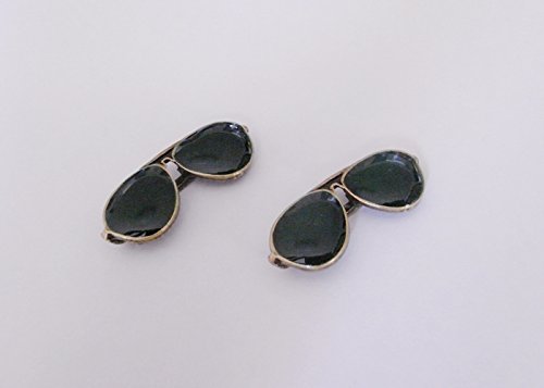 Amazon | Nina サングラス チャーム 【 ゴールド グリーン 3cm 4